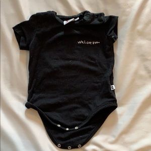 Beau loves black onesie
